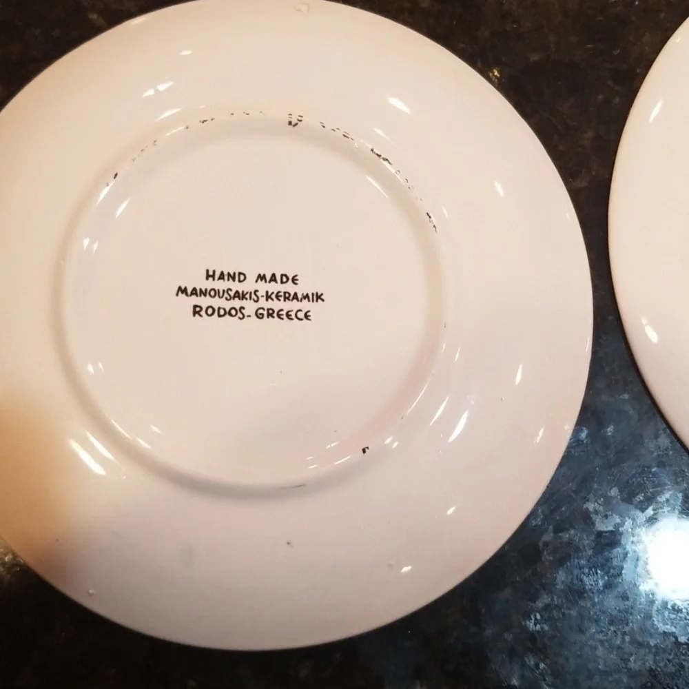 Greece gift two plates or wall arts souvenir